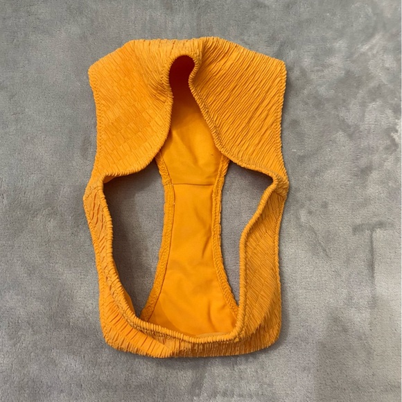 NEW! Montce Mari scrunch lulu zig-zag stitch bikini bottoms mango 27836 - Picture 5 of 7